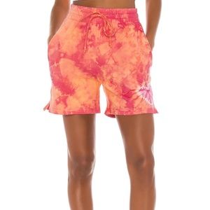 Frankies Bikinis Burl Sweat Short in Sherbert